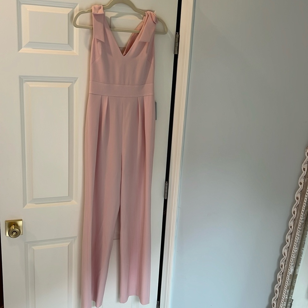 Chelsea28 blush pink wide leg jumpsuit